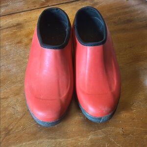 L.L. Bean  Waterproof Red Mules